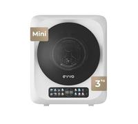 Evvo secadora mini s4 - secadora de ropa portátil 3 kg, diseño mini compacto, panel táctil, higiene uv, función antiarrugas, mini secadora ideal para espacios reducidos