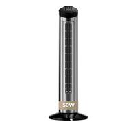 EVVO V60 Ventilador de Torre con Ionizador y Función Turbo - Ventilador Vertical Silencioso con Mando a Distancia, Pantalla LED y Temporizador, Ventilador Columna Potente para Salón y Dormitorio