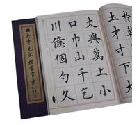 EVWGNPQRV Carteles de poesía Sutra del corazón de la caligra Cuaderno de caligrafía con pincel chino, escritura en ejecución, práctica caracteres, multicolor, 28 x 37 cm(D)