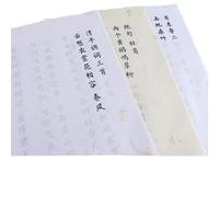 EVWGNPQRV Carteles de poesía Sutra del corazón de la caligra Cuaderno de poemas Sutra corazón caligrafía china, 18 Uds., pincel, bolígrafo, papel Xuan for principiantes