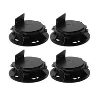 EVWGNPQRV Soporte para tarima, 4 Pcs Black Decking Pedestal Height Adjustable Support For Boards(Style 3)