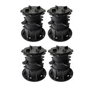 EVWGNPQRV Soporte para tarima, 4 Pcs Black Decking Pedestal Height Adjustable Support For Boards(Style 7)