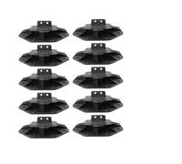 EVWGNPQRV Soporte para tarima, Decking Pedestal Riser Bearing Support 5/10 Pcs 18-60mm Black(10pcs 18-30mm)
