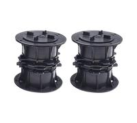 EVWGNPQRV Soporte para tarima, Height Adjustable Decking Pedestal Support For Boards Black 4 Pcs(Style 7)