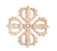 EVWGNPQRV Tallas Florales para Muebles, Calcomanías de Madera sin Pintar for tallar Flores, for Muebles, Multicolor, 10cm(Color 03)