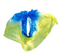 EVWGNPQRV Velo de seda para danza del vientre, Velo for danza del vientre, chal de gasa, multicolor, varios tamaños(Blue Light Yellow,250x114cm)