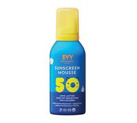 EVY Protector Solar en forma de Mousse para Bebés y Niños SPF 50 - sin perfume - protección solar resistente al sudor y al agua para niños a partir de 6 meses