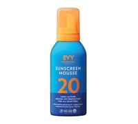 EVY Sport Protector Solar en Mousse SPF20 para Exteriores - resistente al sudor y al agua, protector solar de larga duración y nutritivo