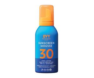 EVY Sport Protector Solar en Mousse SPF30 para Exteriores - resistente al sudor y al agua, protector solar de larga duración y nutritivo