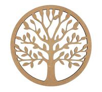 EVYRE | Cuadro Arbol de la Vida En Madera Mandala | 40cm | Geometría Sagrada | Madera Sostenible, 5mm Grosor | Cuadros Decoración Dormitorios | Regalos 50 Aniversario Boda | Regalos Espirituales
