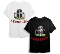 Evyre | Pack Cumpleaños Personalizado | Camiseta Personalizada O Body Bebe Personalizado con Nombre Y Número + Topper Tarta Personalizado De Metacrilato Colores para Decoración Cumpleaños | Futbol