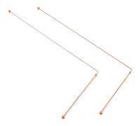Evzvwruak 2 varillas de cobre para radiestesia, varillas de adivinación, detector de brujas de agua de energía, 99,9% cobre puro