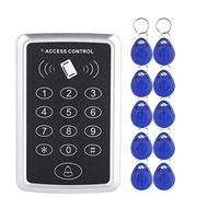 Evzvwruak Teclado de control de acceso RFID de 125 KHz, lector de tarjetas, de control de acceso de puerta, de teclado abridor de cerradura de puerta