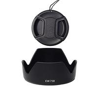 EW-73B - Parasol de lente y tapa de lente de 67 mm compatible con lente Canon EF-S de 17-85 mm f/4-5.6 IS USM, EF-S 18-135 mm f/3.5-5.6 IS (paquete de 1+1)