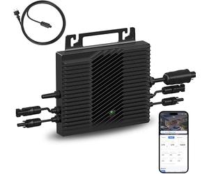 EW VN2T08 800W Microinversor Conectado a la Red, Doble MPPT 16-60V CC, Control de la aplicación Mediante Wi-Fi, certificación EN de Red, Plug & Play, IP67, Ideal para Sistemas solares de balcón
