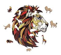 EWA Eco-Wood-Art - LEÓN M Caja de Madera - Puzzle de Madera - Puzzle para Adultos y Adolescentes - Montaje sin Cola - 100 Piezas