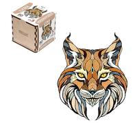 EWA Eco-Wood-Art - Lince S Caja de Madera - Puzzle de Madera - Puzzle para Adultos y Adolescentes - Montaje sin Cola - 80 Piezas