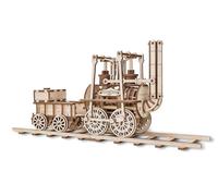 EWA Eco-Wood-Art Locomotora mecánico 3D de Madera-Rompecabezas para Adultos y Adolescentes-Montaje sin pegamento-325 Piezas, Color Naturaleza (Locomotion)