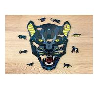 EWA Eco-Wood-Art - Pantera - Puzzle de Madera de Colores para Adolescentes y Adultos - Kit de Bricolaje sin Necesidad de Pegamento - 102 Piezas Panther Puzzle