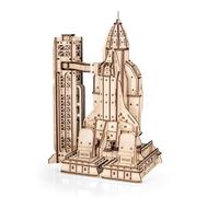 EWA Eco-Wood-Art Space Shuttle - Rompecabezas de madera 3D, 314 piezas, a partir de 14 años, 13.19 x 8.78 pulgadas, kit de modelo de construcción de madera