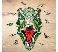 EWA Eco-Wood-Art - T-Rex S Caja de Madera - Puzzle de Madera - Puzzle para Adultos y Adolescentes - Montaje sin Cola - 80 Piezas