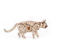 EWA Eco-Wood-Art WILD CAT EWA Eco-Wood-Art-3D-Holzpuzzle für Jugendliche und Erwachsene Katze-DIY-Bausatz, Selbstmontage, kein Kleber erforderlich-508 Stück, natürlich