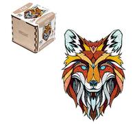 EWA Eco-Wood-Art - Zorro S Caja de Madera - Puzzle de Madera - Puzzle para Adultos y Adolescentes - Montaje sin Cola - 90 Piezas