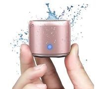 EWA Estuche de Transporte Incluido, Mini A106 Pro Altavoz portátil Bluetooth inalámbrico con Extra Bass, Impermeable IP67, con 12 Horas de Reproducción Lectura Senderismo Playa y Viajes (Oro Rosa)