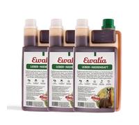 EWALIA Jugo de riñón para hígado - Complemento revitalizante para caballos, apoyo para hígado y riñones durante el cambio de pelaje, ayuda a la desintoxicación natural, 100% natural puro, 3 x 1 litro
