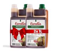 EWALIA Jugo nervioso I - Apoyo calmante para caballos en situaciones estresantes - Ayuda natural en visitas al veterinario, entrenamiento y más, desarrollado con veterinarios, 100% natural puro, 2 x 1
