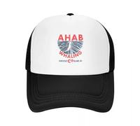 EWASDACCS Ahab Whaling Company Gorra de béisbol Moby Dick Visor Snapback Sombrero Western Gorra de Lujo Chico Femenino
