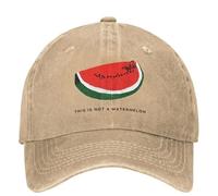 EWASDACCS Esto no es un Conjunto de sandía Gorras de béisbol Parodia Magritte Gorras de sandía Gorras de camión Ajuste Ajustable Gorra Snapback