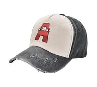 EWASDACCS Gorra de béisbol A Alphabet Lore, Visera térmica, Gorra de Padre Negra para Hombre, Mujer