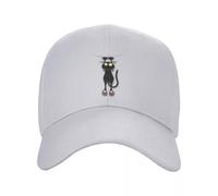 EWASDACCS Gorra de béisbol Personalizada y Divertida de Gato Negro cayéndose para Mujeres Hombres Sombrero Unisex Ajustable de papá Spring Sun Hat