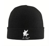 EWASDACCS Gorro de Punto de Hucha Feliz Gorro de Hombre para Mujer Gorro de Invierno acrílico Lil Peep Gustav Gorros de Ganchillo