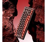 EWEADN Battle68 Teclado para juegos con cable 60% para juegos, teclado magnético con efecto salón, teclados mecánicos de accionamiento ajustable, frecuencia de sondeo de 8K, teclado PBT impreso