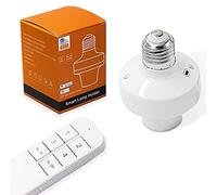 Ewelink Portalámpara WiFi Inteligente E27, Casquillo Adaptador de Lámpara Inalámbrico con Temporizador y Full on/off, Compatible con Alexa y Google, para lámparas