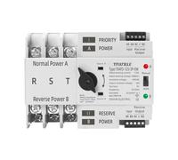 eWeLink WiFi Smart Remote Control 2P 3P 4P 125A AC 230V ATS Dual Power Automatic Transfer Switch Selector Uninterrupted Power (3P)