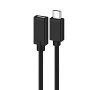 CABLE ALARGADOR USB 2.0 EWENT USB-C MACHO USB-C HEMBRA 1,8m NEGRO