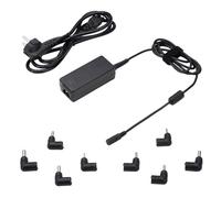 Ewent 45W Cargador Universal Portatil Alimentación, Adaptador Ordenador de 8 Conectores (NO USB-C) para Samsung, Acer, HP, ASUS, Toshiba, protección OTP/OVP/OCP/OLP, Cable de CC 1,5m-Cable de CA 1,5m