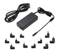 Ewent 90W Cargador Universal Portátil, Fuente de Alimentación de 11 Conectores (NO USB-C) Adaptador Enchufe para HP,Acer,Sony,Samsung,DELL,Lenovo,ASUS, Protección OTP/OVP/OCP/OLP, Cable DC/AC 1.5m