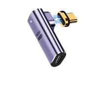 Ewent Adaptador USB C magnético, Conector de 90° magnético USB C, 40 Gbps USB4, PD 100 W, vídeo 8K60Hz, para MacBook, iMac/iPad, Switch, Notebook, Tableta, iPhone 14 y Dispositivos USB C