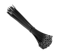 Ewent Bridas de Plastico para Cables, 100 unidades de bridas para cables eléctricos, bridas de nylon 200 x 2,5 mm, Kit de 100 Piezas Bridas Abrazadera para Cables, Negro