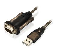 Ewent Cable convertidor USB a Serie EW1116 – Macho a Macho – 1,5 m Negro