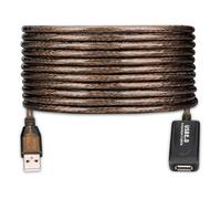 Ewent Cable Alargador USB 2.0, Cable de extensión A/M A/F, 15 metros