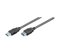 Ewent Cable Alargador USB 2.0 de 5 m, USB-A Macho a USB-A Hembra, Transferencia de Datos hasta 480 Mbps, AWG28, para PC, Portátil y Periféricos, Negro