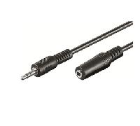 Ewent Cable Jack 3.5mm Macho/Hembra 3m Negro