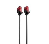Cable de Red Slim Ewent RJ45 U/UTP Cat.6 0.25 CM Negro