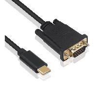 Ewent Cable Conversión USB-C / VGA, 1,8m