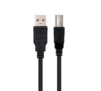 Ewent Cable de impresora USB 2.0 negro, 3 metros, macho tipo A a macho tipo B, 2xAWG 30 cobre